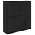 Highboard 2 pcs Crni hrast 68 x 37 x 142 cm Konstruirano drvo