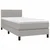 Vidaxl Box spring postelja z vzmetnico svetlo siva 90x200 cm blago