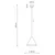 Viseča svetilka Cono bela 10007 TK Lighting