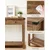 Songmics Konsolna miza 24x120x76 cm rjava