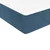 Vidaxl Box spring postelja z vzmetnico temno modra 200x200 cm žamet
