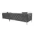 Atelier del Sofa Ugaona garnitura Como Eco, 270x180x72 cm, Antracit