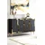 Hanah Home komoda Seza 120, 120 cm, antracit / zlatna