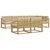 Set vanjskih sofa s jastukom 6 pcs Bijela i bež Poliester