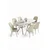 Hanah Home Trpezarijski set, 7 komada, Svetlozeleni