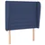 Vidaxl Box spring postelja z vzmetnico modra 90x190 cm blago