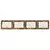 Vrata za pse s postoljem 4 pcs Dimljeni hrast 80 x 60 cm