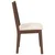 Vidaxl Jedilni stoli z blazinami 2 kosa Brown Solid Wood Rubber
