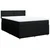 Vidaxl Box spring postelja z vzmetnico črna 140x200 cm blago