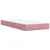 Vidaxl Box spring postelja z vzmetnico roza 100x200 cm žamet