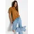 Trendyol Milla Ženska majica TWOAW20TS0096, Braon