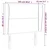 Vidaxl Vzglavje z ušesi moder 103x23x118/128 cm blago