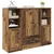 Highboard s ladicama 3 pcs Staro drvo Konstruirano drvo