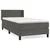 Vidaxl Box spring postelja z vzmetnico temno siva 80x200 cm žamet