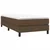 Vidaxl Box spring postelja z vzmetnico temno rjava 90x200 cm blago