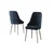 Hanah Home set trpezarijskih stolica Krax 6 kom, antracit tkanina Babyface, hromirane metalne noge