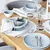 Porcelanski set 12 kosov — Gaya Atelier Glacial Ice - W0149