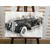 Slika zgodovinski retro sedan v črnobeli izvedbi - 90x60