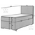 Boxspring postelja Rocco - L - 90x200 - Sawana 05
