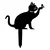Aberto Design Dekorativna figura Cat 03, 36x31 cm, 1.5 mm