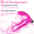SuperLove Thrusting Wearable Panty Vibrator with App & Remote Control Pink