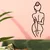 Wallity Zidna dekoracija Woman Body, 72x0.15x26 cm, 1.5 mm, Crna