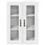 vidaXL Stenska kuhinjska omarica Bela 60 x 31 x 80 cm Konstruiran les