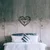 Atelier Del Sofa Zidna dekoracija Heart, 47x40 cm, 1.2mm, Crna