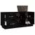 Klupa za cipele crna 100 x 34 x 45 cm od masivne borovine
