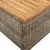 Vrtni stol sivi 45 x 45 x 37 cm od poliratana i bagremovog drva