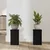 Stalak za biljke 2 pcs Crni hrast 10 x 10 x 18 cm
