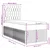 vidaXL vidaXL Box spring postelja z vzmetnico modra 100x200 cm žamet, (21306470)