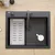 Quadron Sudopera KURT 110 HCQK5052BLM_PC, 2 korita, Crna