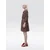 LOLA CASADEMUNT Srajčna obleka MS2616017 Rjava Regular Fit