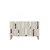 Hanah Home komoda Nota 120, 120 cm, bela / travertin / srebrna