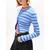 Tommy Jeans Pletena jopa modra/bela