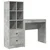 Stol s ladicama s policom s pohranom 2 pcs Betonski sivi