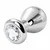 SuperLove Brutal Anal Plug Silver-Clear