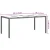 Stol za vrt Crna 190 x 90 x 75 cm poliratan