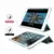Maska za tablet na preklop Stripes za Redmi Pad SE 11, Crna