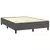 Vidaxl Box spring postelja z vzmetnico temno siva 140x200 cm žamet