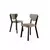 HANAH HOME Set stolica (6 komada) Arfe Cappuccino Black