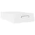 Okvir kreveta s madracem Ostalo 2 pcs Bijelo PVC