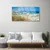 tulup.si Steklena slika Plaža landscape 120x60 cm 2 obešalnika