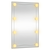 vidaXL Zidno ogledalo s LED svjetlima 40x60 cm stakleno pravokutno