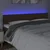 LED uzglavlje tamnosmeđe 160x5x78/88 cm od tkanine