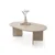 Hanah Home Klub sto Oscar-9544, 128x42x80 cm, Krem