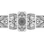 5-delna slika črnobeli ornament - 100x50
