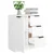 Komoda bijela 60x30x70 cm od konstruiranog drva