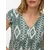 VERO MODA Bluza VMMYMILO  zelena / bela